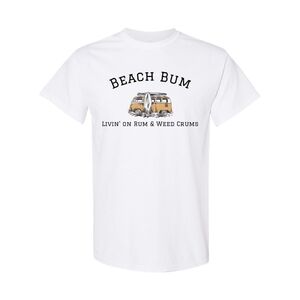 White Beach Bum Surf Van T-Shirt